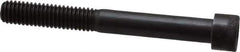 Made in USA - 3/8-16 UNC Hex Socket Drive, Socket Cap Screw - Alloy Steel, Black Oxide Finish, Partially Threaded, 3-1/4" Length Under Head - Industrial Tool & Supply