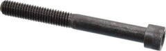 Made in USA - 3/8-16 UNC Hex Socket Drive, Socket Cap Screw - Alloy Steel, Black Oxide Finish, Partially Threaded, 3-1/2" Length Under Head - Industrial Tool & Supply