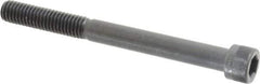Made in USA - 3/8-16 UNC Hex Socket Drive, Socket Cap Screw - Alloy Steel, Black Oxide Finish, Partially Threaded, 4" Length Under Head - Industrial Tool & Supply