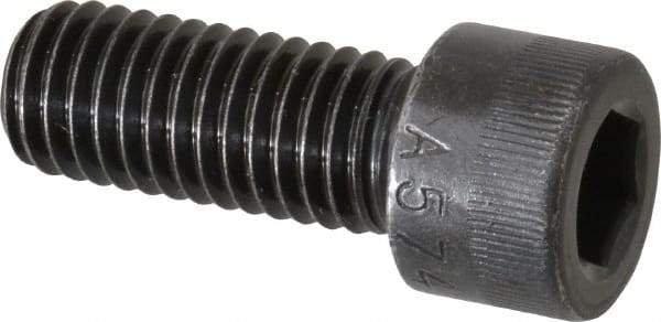 Made in USA - 1/2-13 UNC Hex Socket Drive, Socket Cap Screw - Alloy Steel, Black Oxide Finish, Fully Threaded, 1-1/4" Length Under Head - Industrial Tool & Supply