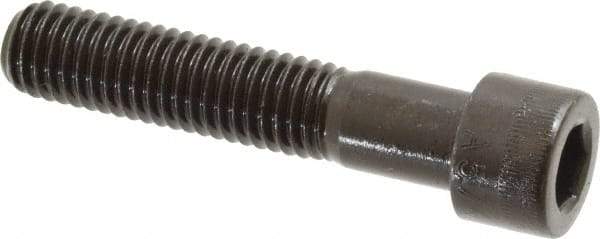 Made in USA - 1/2-13 UNC Hex Socket Drive, Socket Cap Screw - Alloy Steel, Black Oxide Finish, Partially Threaded, 2-1/2" Length Under Head - Industrial Tool & Supply