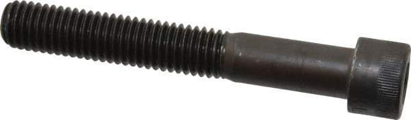 Made in USA - 1/2-13 UNC Hex Socket Drive, Socket Cap Screw - Alloy Steel, Black Oxide Finish, Partially Threaded, 3-1/2" Length Under Head - Industrial Tool & Supply