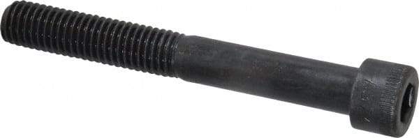 Made in USA - 1/2-13 UNC Hex Socket Drive, Socket Cap Screw - Alloy Steel, Black Oxide Finish, Partially Threaded, 4" Length Under Head - Industrial Tool & Supply