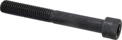 Made in USA - 1/2-13 UNC Hex Socket Drive, Socket Cap Screw - Alloy Steel, Black Oxide Finish, Partially Threaded, 4" Length Under Head - Industrial Tool & Supply