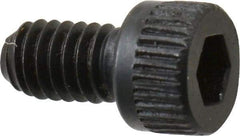 Made in USA - #6-40 UNF Hex Socket Drive, Socket Cap Screw - Alloy Steel, Black Oxide Finish, Fully Threaded, 1/4" Length Under Head - Industrial Tool & Supply