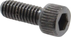 Made in USA - #6-40 UNF Hex Socket Drive, Socket Cap Screw - Alloy Steel, Black Oxide Finish, Fully Threaded, 3/8" Length Under Head - Industrial Tool & Supply