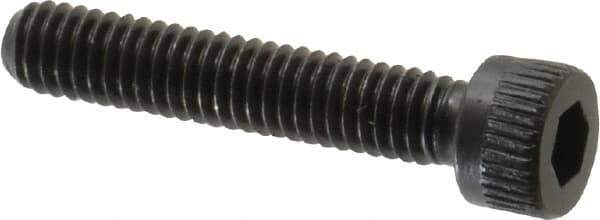 Made in USA - #6-40 UNF Hex Socket Drive, Socket Cap Screw - Alloy Steel, Black Oxide Finish, Fully Threaded, 3/4" Length Under Head - Industrial Tool & Supply