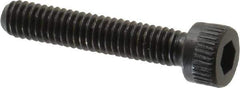 Made in USA - #6-40 UNF Hex Socket Drive, Socket Cap Screw - Alloy Steel, Black Oxide Finish, Fully Threaded, 3/4" Length Under Head - Industrial Tool & Supply