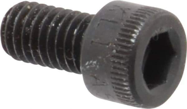 Made in USA - #10-32 UNF Hex Socket Drive, Socket Cap Screw - Alloy Steel, Black Oxide Finish, Fully Threaded, 3/8" Length Under Head - Industrial Tool & Supply