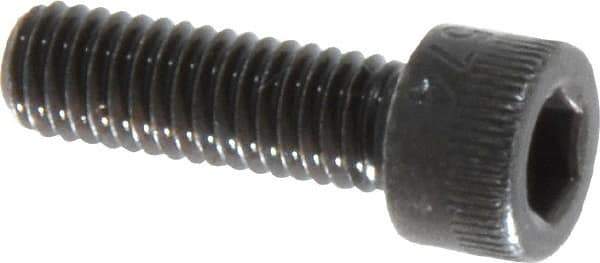 Made in USA - #10-32 UNF Hex Socket Drive, Socket Cap Screw - Alloy Steel, Black Oxide Finish, Fully Threaded, 5/8" Length Under Head - Industrial Tool & Supply