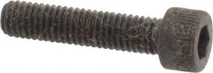 Made in USA - #10-32 UNF Hex Socket Drive, Socket Cap Screw - Alloy Steel, Black Oxide Finish, Fully Threaded, 7/8" Length Under Head - Industrial Tool & Supply