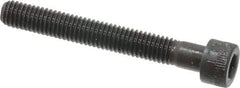 Made in USA - #10-32 UNF Hex Socket Drive, Socket Cap Screw - Alloy Steel, Black Oxide Finish, Partially Threaded, 1-1/2" Length Under Head - Industrial Tool & Supply