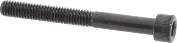 Made in USA - #10-32 UNF Hex Socket Drive, Socket Cap Screw - Alloy Steel, Black Oxide Finish, Partially Threaded, 1-3/4" Length Under Head - Industrial Tool & Supply