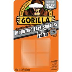 Gorilla Clear Mounting Tape Squares - Industrial Tool & Supply