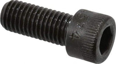 Made in USA - 1/4-28 UNF Hex Socket Drive, Socket Cap Screw - Alloy Steel, Black Oxide Finish, Fully Threaded, 5/8" Length Under Head - Industrial Tool & Supply