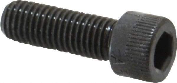 Made in USA - 1/4-28 UNF Hex Socket Drive, Socket Cap Screw - Alloy Steel, Black Oxide Finish, Fully Threaded, 3/4" Length Under Head - Industrial Tool & Supply