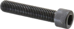 Made in USA - 1/4-28 UNF Hex Socket Drive, Socket Cap Screw - Alloy Steel, Black Oxide Finish, Fully Threaded, 1-1/4" Length Under Head - Industrial Tool & Supply