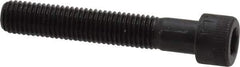 Made in USA - 1/4-28 UNF Hex Socket Drive, Socket Cap Screw - Alloy Steel, Black Oxide Finish, Partially Threaded, 1-1/2" Length Under Head - Industrial Tool & Supply