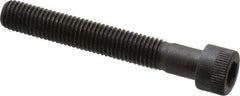 Made in USA - 1/4-28 UNF Hex Socket Drive, Socket Cap Screw - Alloy Steel, Black Oxide Finish, Partially Threaded, 1-3/4" Length Under Head - Industrial Tool & Supply