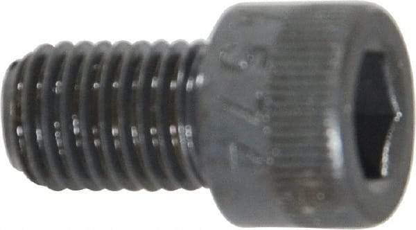 Made in USA - 5/16-24 UNF Hex Socket Drive, Socket Cap Screw - Alloy Steel, Black Oxide Finish, Fully Threaded, 1/2" Length Under Head - Industrial Tool & Supply