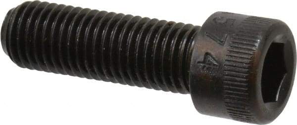 Made in USA - 5/16-24 UNF Hex Socket Drive, Socket Cap Screw - Alloy Steel, Black Oxide Finish, Fully Threaded, 1" Length Under Head - Industrial Tool & Supply