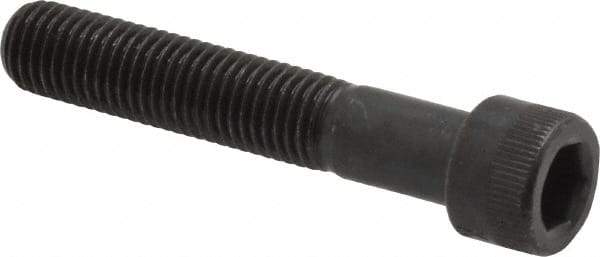 Made in USA - 5/16-24 UNF Hex Socket Drive, Socket Cap Screw - Alloy Steel, Black Oxide Finish, Partially Threaded, 1-3/4" Length Under Head - Industrial Tool & Supply