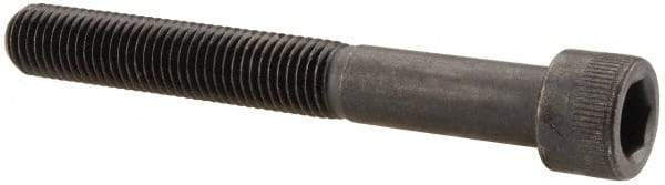 Made in USA - 5/16-24 UNF Hex Socket Drive, Socket Cap Screw - Alloy Steel, Black Oxide Finish, Partially Threaded, 2-1/2" Length Under Head - Industrial Tool & Supply
