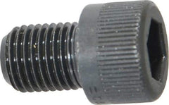 Made in USA - 3/8-24 UNF Hex Socket Drive, Socket Cap Screw - Alloy Steel, Black Oxide Finish, Fully Threaded, 1/2" Length Under Head - Industrial Tool & Supply