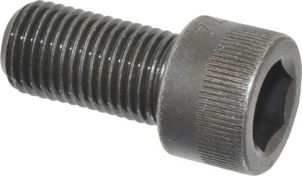 Made in USA - 3/8-24 UNF Hex Socket Drive, Socket Cap Screw - Alloy Steel, Black Oxide Finish, Fully Threaded, 3/4" Length Under Head - Industrial Tool & Supply
