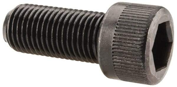 Made in USA - 3/8-24 UNF Hex Socket Drive, Socket Cap Screw - Alloy Steel, Black Oxide Finish, Fully Threaded, 7/8" Length Under Head - Industrial Tool & Supply
