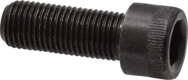 Made in USA - 3/8-24 UNF Hex Socket Drive, Socket Cap Screw - Alloy Steel, Black Oxide Finish, Fully Threaded, 1" Length Under Head - Industrial Tool & Supply
