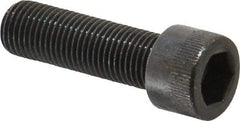 Made in USA - 3/8-24 UNF Hex Socket Drive, Socket Cap Screw - Alloy Steel, Black Oxide Finish, Fully Threaded, 1-1/4" Length Under Head - Industrial Tool & Supply