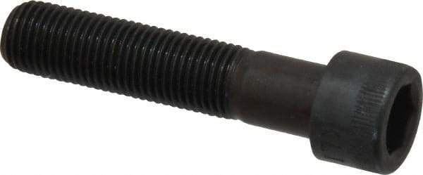 Made in USA - 3/8-24 UNF Hex Socket Drive, Socket Cap Screw - Alloy Steel, Black Oxide Finish, Partially Threaded, 1-3/4" Length Under Head - Industrial Tool & Supply