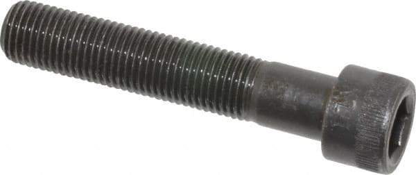 Made in USA - 3/8-24 UNF Hex Socket Drive, Socket Cap Screw - Alloy Steel, Black Oxide Finish, Partially Threaded, 2" Length Under Head - Industrial Tool & Supply
