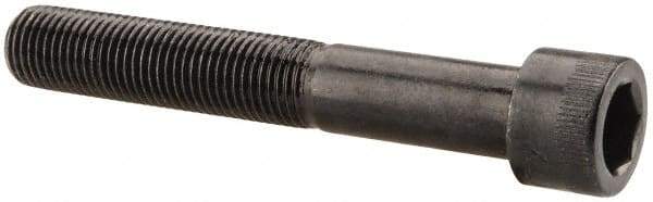 Made in USA - 3/8-24 UNF Hex Socket Drive, Socket Cap Screw - Alloy Steel, Black Oxide Finish, Partially Threaded, 2-1/2" Length Under Head - Industrial Tool & Supply