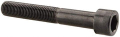 Made in USA - 3/8-24 UNF Hex Socket Drive, Socket Cap Screw - Alloy Steel, Black Oxide Finish, Partially Threaded, 2-1/2" Length Under Head - Industrial Tool & Supply