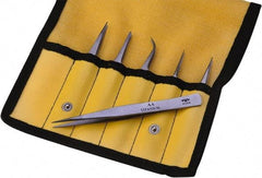 Aven - Titanium Bonded Tweezer Set - 1 Piece - Industrial Tool & Supply