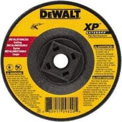 DeWALT - 24 Grit, 7" Wheel Diam, Type 27 Depressed Center Wheel - Zirconia Alumina, Resinoid Bond, 8,700 Max RPM - Industrial Tool & Supply