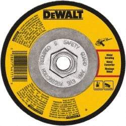 DeWALT - 24 Grit, 9" Wheel Diam, 1/8" Wheel Thickness, Type 27 Depressed Center Wheel - Aluminum Oxide, Diamond Matrix Bond, 6,600 Max RPM, Compatible with Angle Grinder - Industrial Tool & Supply