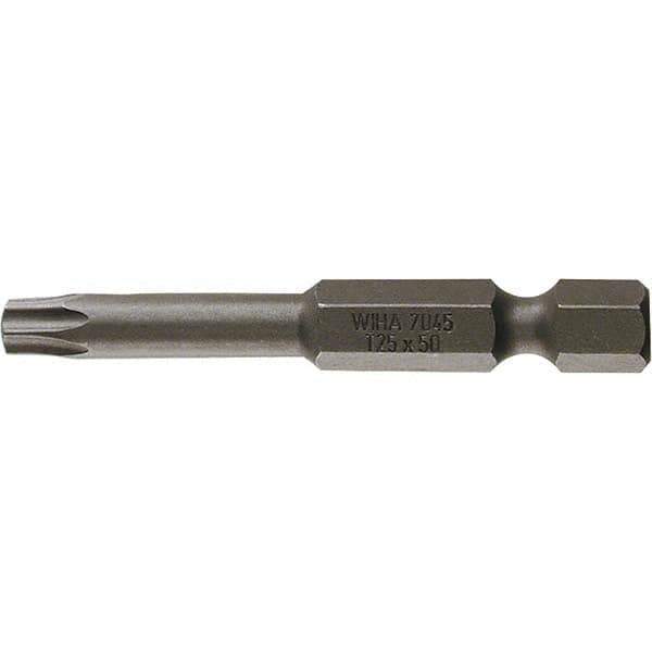 Wiha - T15 Power Bit - 1/4" Drive, 2" OAL - Industrial Tool & Supply