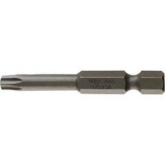 Wiha - T15 Power Bit - 1/4" Drive, 2" OAL - Industrial Tool & Supply