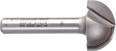 Amana Tool - 3/4" Cut Diam, 7/16" Length of Cut, 2 Flute Core Box Edge Profile Router Bit - Carbide-Tipped, 1/4" Shank Diam, 1-3/4" OAL, Uncoated - Industrial Tool & Supply