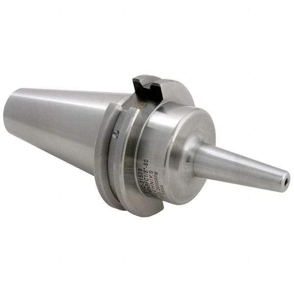 Techniks - 3mm Hole Diam, CAT40 Taper Shank Shrink Fit Tool Holder & Adapter - 80mm Projection, 9mm Nose Diam, Through Coolant - Exact Industrial Supply