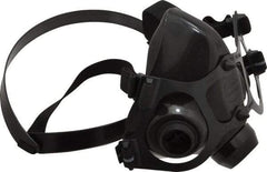 North - Series 7700, Size M Half Mask Respirator - 2-Point Suspension, Threaded Connection - Industrial Tool & Supply