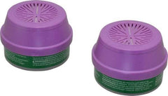 North - Green and Purple P100 Cartridge and Filter Combination - Series 7584, Protects Against Ammonia, Methylamine - Industrial Tool & Supply