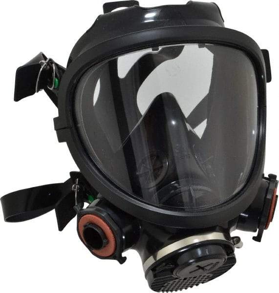3M - Series 7800S, Size L Full Face Respirator - 6-Point Suspension, Bayonet & DIN Connection - Industrial Tool & Supply