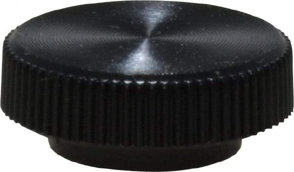 Made in USA - Knurled Plastic Thumb Screw - 5/8" OAL, 5/8" Head Diam x 1/4" Head Height - Industrial Tool & Supply