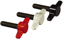 Made in USA - 3/8-16 Tee Steel Thumb Screw - 1-3/4" OAL, 1-3/4" Head Diam - Industrial Tool & Supply
