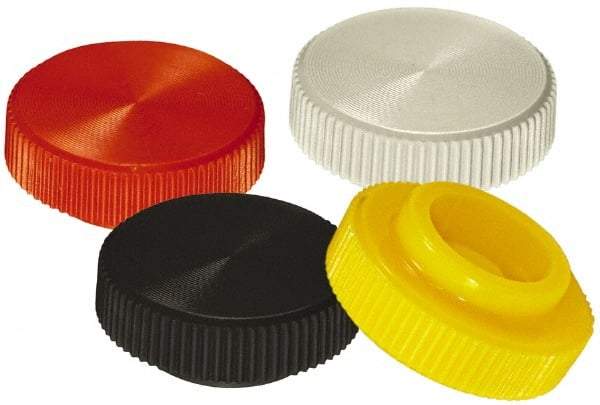 Made in USA - Knurled Plastic Thumb Screw - 1/2" OAL, 1/2" Head Diam x 7/32" Head Height - Industrial Tool & Supply