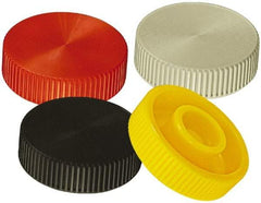 Made in USA - Knurled Plastic Thumb Screw - 1" OAL, 1" Head Diam x 13/32" Head Height - Industrial Tool & Supply